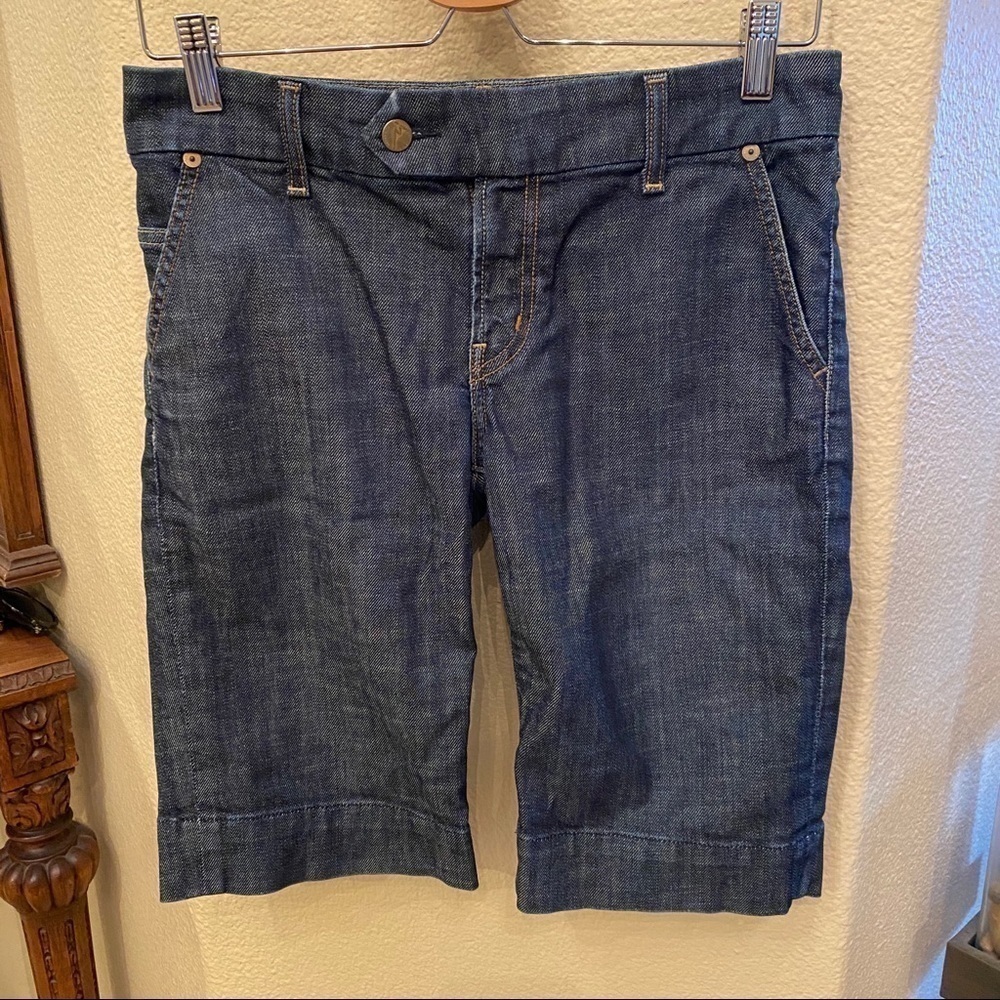 CITIZENS OF HUMANITY Women Blue Capri Jean Shorts Size 27